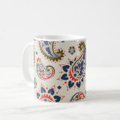 Klassisches, nahtloses Paisleydesign. Kaffeetasse (Vorderseite Links)