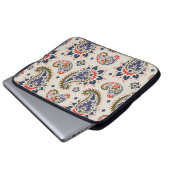 Klassisches, nahtloses Paisleydesign. Laptopschutzhülle (Vorne Knopf)
