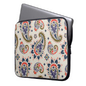 Klassisches, nahtloses Paisleydesign. Laptopschutzhülle (Vorderseite Links)