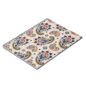 Klassisches, nahtloses Paisleydesign. Notizblock (Linke Seite)