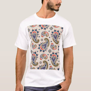 Klassisches, nahtloses Paisleydesign. T-Shirt