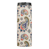 Klassisches, nahtloses Paisleydesign. Thermosbecher (Rückseite)