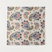 Klassisches, nahtloses Paisleydesign. Wandteppich (Vorderseite (Horizontal))