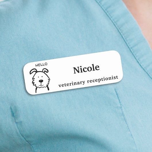 Klassisches Namensschild