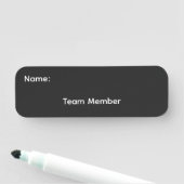 Klassisches Namensschild für Teammitglieder Magnet (Beispiel)