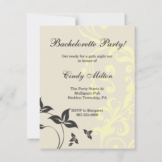 Klassisches Naturdesign Einladung (Vorderseite)