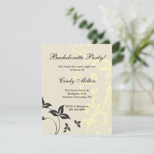 Klassisches Naturdesign Einladung (Stehend Vorderseite)