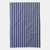 Klassisches Nautic Themed Navy Blue Stripped Geschirrtuch (Vertikal)