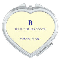 Klassisches Navy-Blau-Script-Monogramm