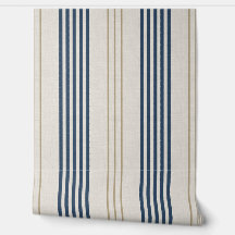 Klassisches Navyblau-Ticking-Streifenmuster