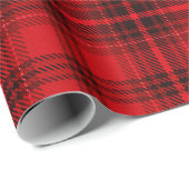 Klassisches nettes kariertes | Rot Geschenkpapier (Rolleneckpunkt)