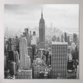 Klassisches New Yorker Schwarz-Weiß-Foto Poster (Vorne)