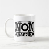 Klassisches nicht-Feministisches Logo Kaffeetasse (Links)
