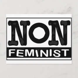 Klassisches nicht-feministisches Logo Postkarte