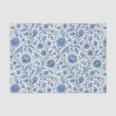 Klassisches niederländisches Delfts Blue Floral Ar Seidenpapier (Vorderseite)