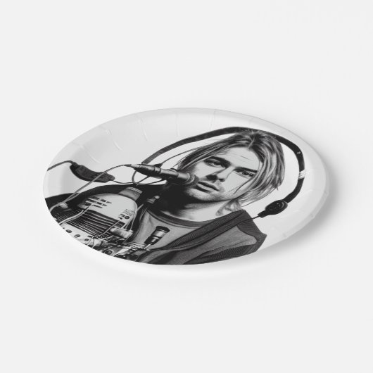 Klassisches Nirvana Das Ende der Musik Pappteller (Schrägansicht)