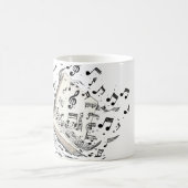 Klassisches Notenbuch Kaffeetasse (Mittel)