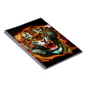 Klassisches Notizbuch "Fierce Roaring Tiger" Bold Notizblock (Rechte Seite)