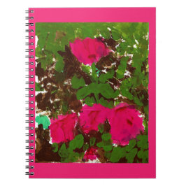 Klassisches Notizbuch 'Rosenbett' Notizblock