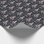 Klassisches Nutcracker Ballet, rosa Mutter Ginger Geschenkpapier (Ecke)