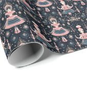Klassisches Nutcracker Ballet, rosa Mutter Ginger Geschenkpapier (Rolleneckpunkt)