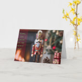 Klassisches Nutcracker- und Holiday Magic Design Karte (Gelbe Blume)