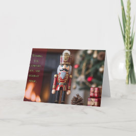 Klassisches Nutcracker- und Holiday Magic Design Karte