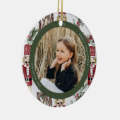 Klassisches Nutcraker-Muster-Foto Keramik Ornament (Rechts)