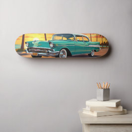 Klassisches Oldtimer-Auto 1957 Skateboard