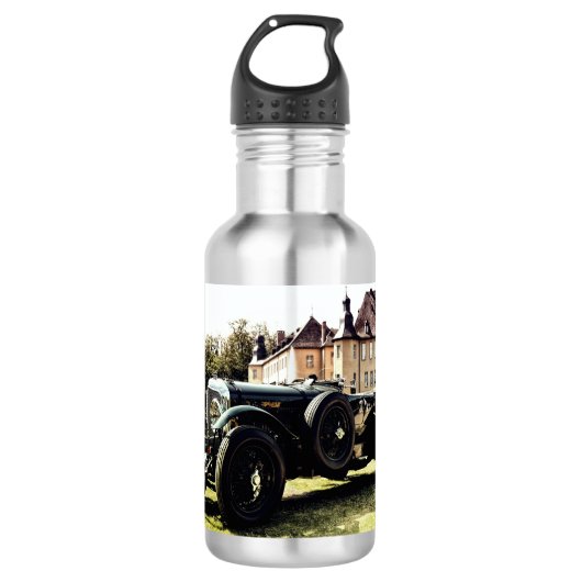 Klassisches Oldtimer-Auto Edelstahlflasche (Vorderseite)