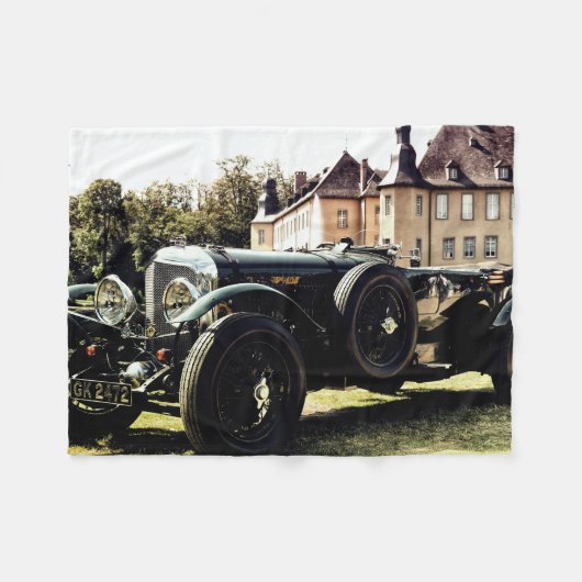 Klassisches Oldtimer-Auto Fleecedecke (Vorderseite (Horizontal))