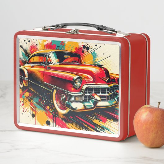 Klassisches Oldtimer-Auto Metall Brotdose (Beispiel)
