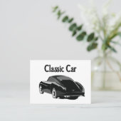 Klassisches Oldtimer-Auto Visitenkarte (Stehend Vorderseite)