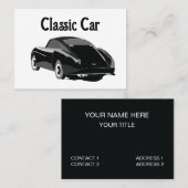 Klassisches Oldtimer-Auto Visitenkarte (Vorne/Hinten)