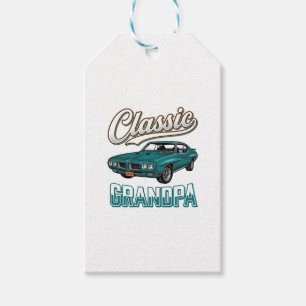 Klassisches Opa-Vintage-Auto-T-Shirt-Design_1 Geschenkanhänger