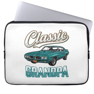 Klassisches Opa-Vintage-Auto-T-Shirt-Design_1 Laptopschutzhülle