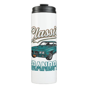 Klassisches Opa-Vintage-Auto-T-Shirt-Design_1 Thermosbecher