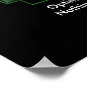 Klassisches Optimismus-Poster Poster (Ecke)