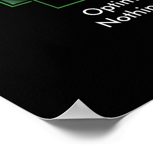 Klassisches Optimismus-Poster Poster (Ecke)