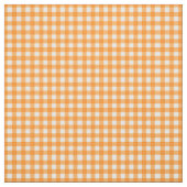 Klassisches Orange Gingham Prüfmuster Stoff (Muster)