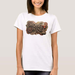 Klassisches Orange MORE WINE Shirt-Design T-Shirt