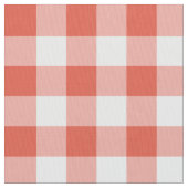 Klassisches orange und weißer Gingham-kariertes Stoff (Nahaufnahme)
