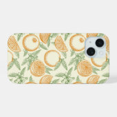 Klassisches Orangenfruchtmuster iPhone 15 Hülle (Rückseite (Horizontal))