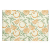 Klassisches Orangenfruchtmuster Kissenbezug (Rückseite-Links)