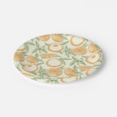 Klassisches Orangenfruchtmuster Pappteller (Schrägansicht)