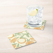 Klassisches Orangenfruchtmuster Rechteckiger Pappuntersetzer (Vor Ort)