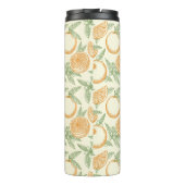 Klassisches Orangenfruchtmuster Thermosbecher (Rückseite)