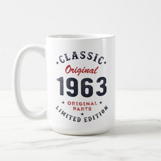 Klassisches Original 1963 Original Teile Geburtsta Kaffeetasse (Links)