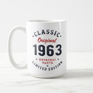Klassisches Original 1963 Originalteile Geburtstag Kaffeetasse