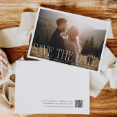 Klassisches Overlay-Foto Hochzeit Save The Date